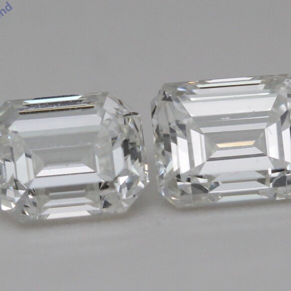 Emerald Diamond Studs 14K Yellow Gold (2.03 Ct H Vs1 Gia ) C54200018 - Picture 3 of 6